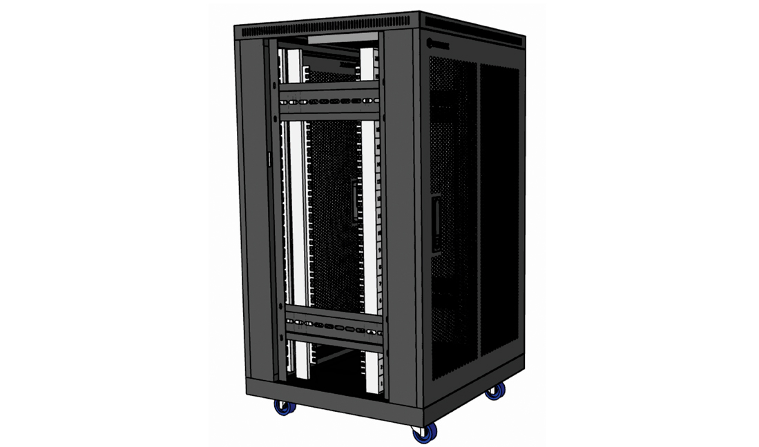 Tủ mạng 20U sâu D600, Tủ Rack 20U D600 - UNR-20UD600 2 cửa lưới mẫu mới giá tốt